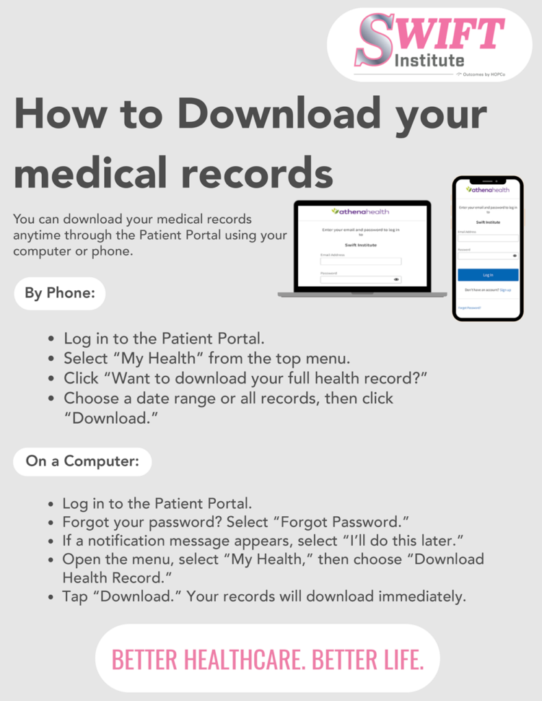 How to Download your medical records